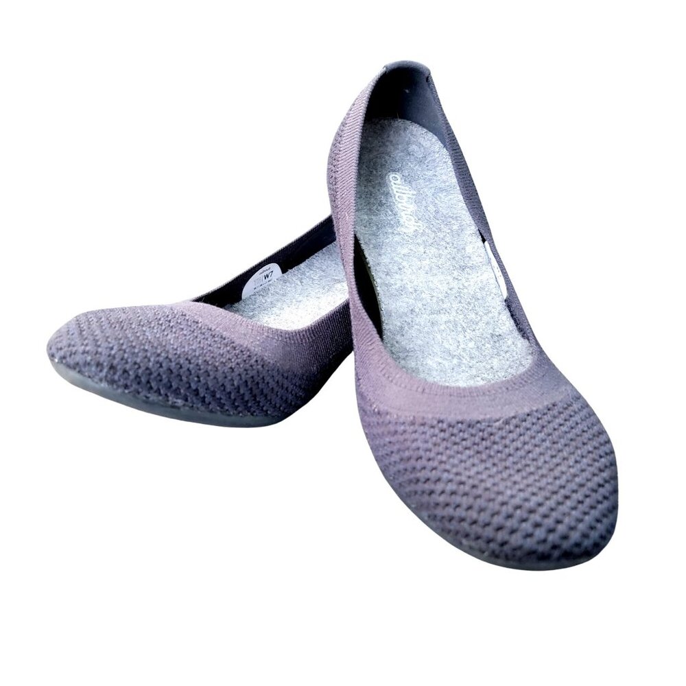 Allbirds Womens Tree Breezers Ballet Flats 7 Navy Knit Lightweight Sustainable